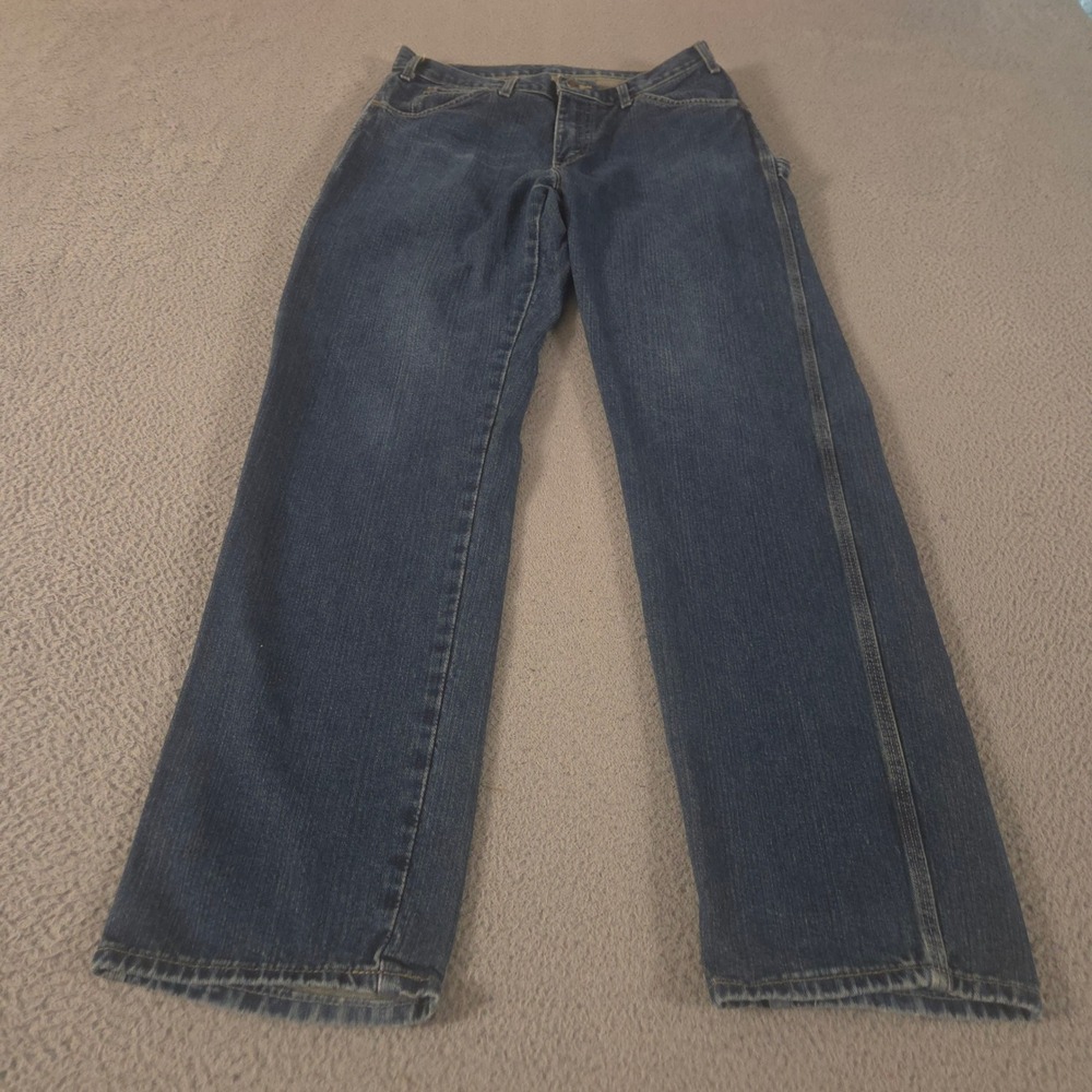 Dickies Jeans Mens 32x34 Blue Relaxed Fit Heavyweight Carpenter Straight Leg